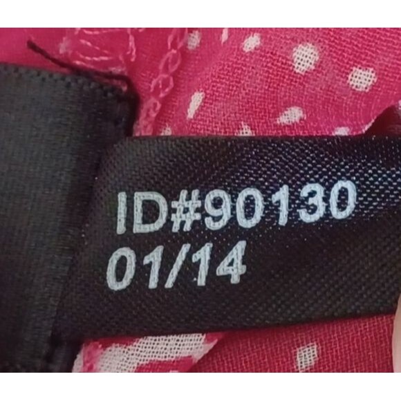 Express Blouse Tank Top Jr. Med. Sheer Lightweight Floral Feminine Handkerchief - Picture 6 of 8